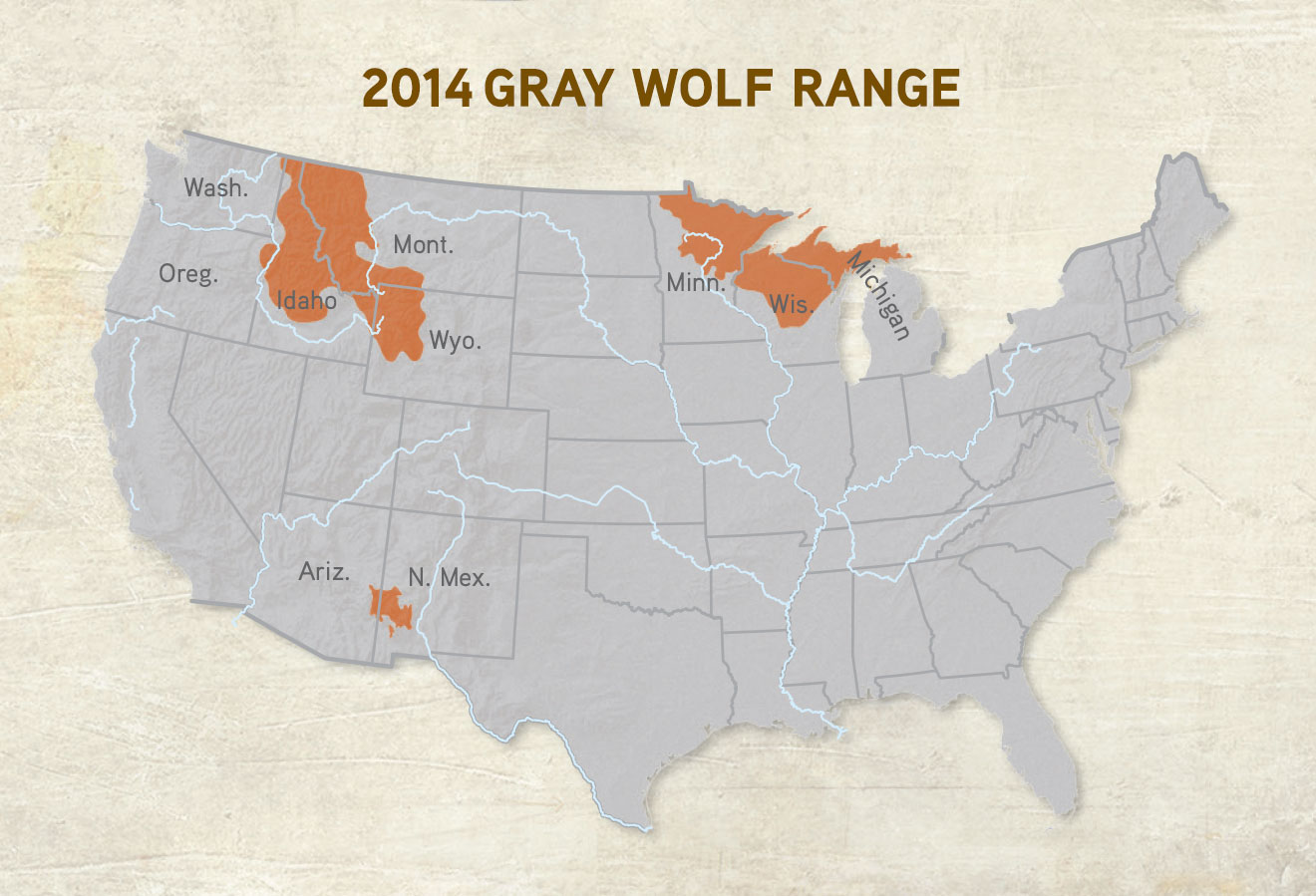 Wolf Range | United States Wolf Range - Living with Wolves